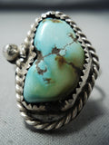 Marie Thompson Vintage Native American Navajo Royston Turquoise Sterling Silver Ring-Nativo Arts