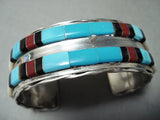 Martin Esther Vintage Native American Zuni Turquoise Sterling Silver Bracelet-Nativo Arts