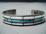Marvelous Native American Navajo Turquoise, Mother Of Pearl Sterling Silver Bracelet-Nativo Arts