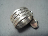 Marvelous Navajo Lapis Sterling Silver Ring Native American-Nativo Arts