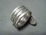 Marvelous Navajo Native American Lapis Sterling Silver Ring-Nativo Arts