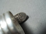 Marvelous Navajo Native American Lapis Sterling Silver Ring-Nativo Arts