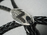 Marvelous Navajo Sterling Silver Bolo Native American-Nativo Arts