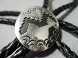 Marvelous Navajo Sterling Silver Bolo Native American-Nativo Arts