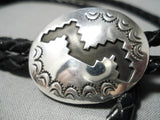 Marvelous Navajo Sterling Silver Bolo Native American-Nativo Arts