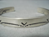 Marvelous Navajo Sterling Silver Bracelet Native American-Nativo Arts