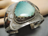 Marvelous Vintage Native American Navajo Royston Turquoise Sterling Silver Bracelet Old-Nativo Arts