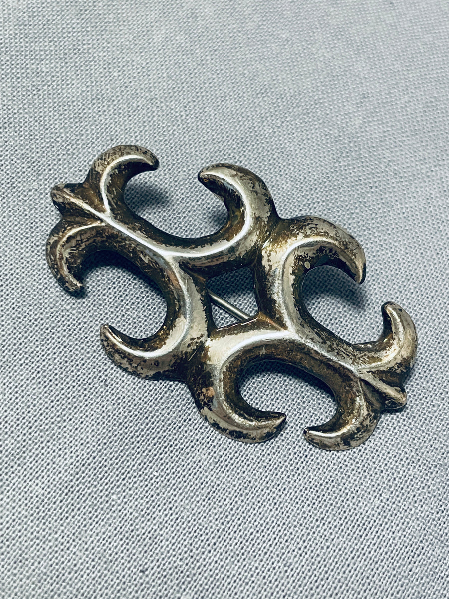 Marvelous Vintage Native American Navajo Sterling Silver Pin – Nativo Arts