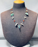 Marvelous Vintage Native American Navajo Turquoise Sterling Silver Necklace-Nativo Arts