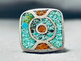 Marvelous Vintage Native American Navajo Turquoise Sterling Silver Ring-Nativo Arts