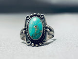 Marvelous Vintage Native American Navajo Turquoise Sterling Silver Ring-Nativo Arts