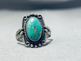 Marvelous Vintage Native American Navajo Turquoise Sterling Silver Ring-Nativo Arts