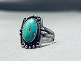 Marvelous Vintage Native American Navajo Turquoise Sterling Silver Ring-Nativo Arts