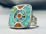 Marvelous Vintage Native American Navajo Turquoise Sterling Silver Ring-Nativo Arts