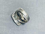 Marvelous Vintage Native American Navajo Turquoise Sterling Silver Ring-Nativo Arts