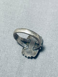 Marvelous Vintage Native American Navajo Turquoise Sterling Silver Ring-Nativo Arts
