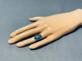 Marvelous Vintage Native American Navajo Turquoise Sterling Silver Ring-Nativo Arts