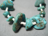 Marvelous Vintage Navajo Royston Turquoise Necklace Native American-Nativo Arts
