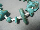 Marvelous Vintage Navajo Royston Turquoise Necklace Native American-Nativo Arts