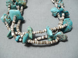 Marvelous Vintage Navajo Turquoise Necklace Native American Old-Nativo Arts