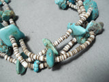 Marvelous Vintage Navajo Turquoise Necklace Native American Old-Nativo Arts