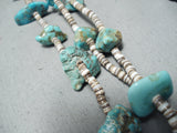 Marvelous Vintage Navajo Turquoise Necklace Native American Old-Nativo Arts