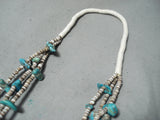 Marvelous Vintage Navajo Turquoise Necklace Native American Old-Nativo Arts