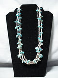 Marvelous Vintage Navajo Turquoise Necklace Native American Old-Nativo Arts