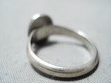 Marvelous Vintage Navajo Turquoise Sterling Silver Ring Native American Old-Nativo Arts