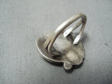 Marvelous Vintage Navajo Turquoise Sterling Silver Ring Native American Old-Nativo Arts