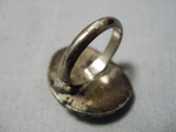 Marvelous Vintage Navajo Turquoise Sterling Silver Ring Old Native American-Nativo Arts