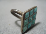 Marvelous Vintage Zuni Turquoise Sterling Silver Ring Native American Old-Nativo Arts
