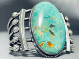 Massive Royston Turquoise Vintage Native American Navajo Sterling Silver Bracelet-Nativo Arts