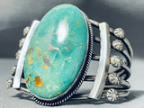 Massive Royston Turquoise Vintage Native American Navajo Sterling Silver Bracelet-Nativo Arts