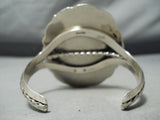 Massive Vintage Native American Navajo Pilot Mountain Turquoise Sterling Silver Bracelet-Nativo Arts