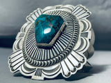 Monster Vintage Native American Navajo Turquoise Sterling Silver Bracelet-Nativo Arts