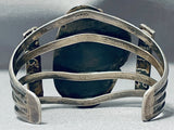 Monumental Vintage Native American Navajo Rare Turquoise Sterling Silver Bracelet-Nativo Arts