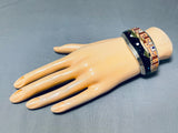 Mountain Town Turquoise Pueblo Native American Navajo Sterling Silver Bracelet-Nativo Arts