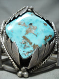 Museum 100 Gram Vintage Native American Navajo Morenci Turquoise Sterling Silver Bracelet-Nativo Arts
