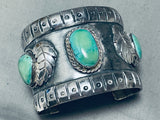 Museum 100 Gram Vintage Native American Navajo Royston Turquoise Sterling Silver Bracelet-Nativo Arts