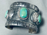 Museum 100 Gram Vintage Native American Navajo Royston Turquoise Sterling Silver Bracelet-Nativo Arts