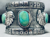 Museum 100 Gram Vintage Native American Navajo Royston Turquoise Sterling Silver Bracelet-Nativo Arts