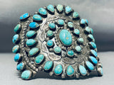 Museum Authentic Vintage Native American Navajo Turquoise Sterling Silver Bracelet Old-Nativo Arts