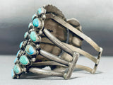 Museum Authentic Vintage Native American Navajo Turquoise Sterling Silver Bracelet Old-Nativo Arts