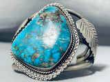 Museum Morenci Old Vintage Native American Navajo Turquoise Sterling Silver Bracelet-Nativo Arts