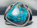 Museum Morenci Old Vintage Native American Navajo Turquoise Sterling Silver Bracelet-Nativo Arts