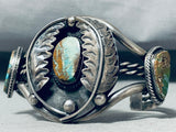 Museum Older Vintage Native American Navajo Royston Turquoise Sterling Silver Bracelet-Nativo Arts