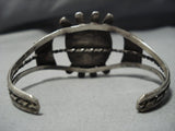 Museum Vintage Native American Jewelry Navajo Blue Gem Turquoise Sterling Silver Bracelet Old-Nativo Arts