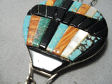 Museum Vintage Native American Navajo Air Balloon Turquoise Sterling Silver Necklace Old-Nativo Arts