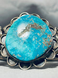 Museum Vintage Native American Navajo Gilbert Turquoise Sterling Silver Bracelet-Nativo Arts